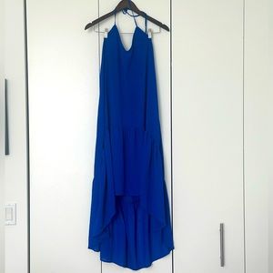 Caramela High Low Midi Blue Dress